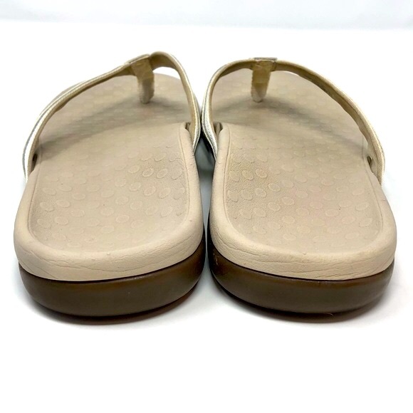 Vionic Tide II Flip Flop Sandals White Open Toe Casual Flat Slip On Orthopedic - Picture 4 of 8